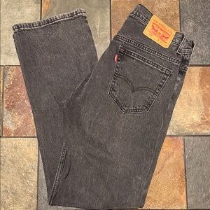 Levi's Men's Dark Gray Straight Jeans